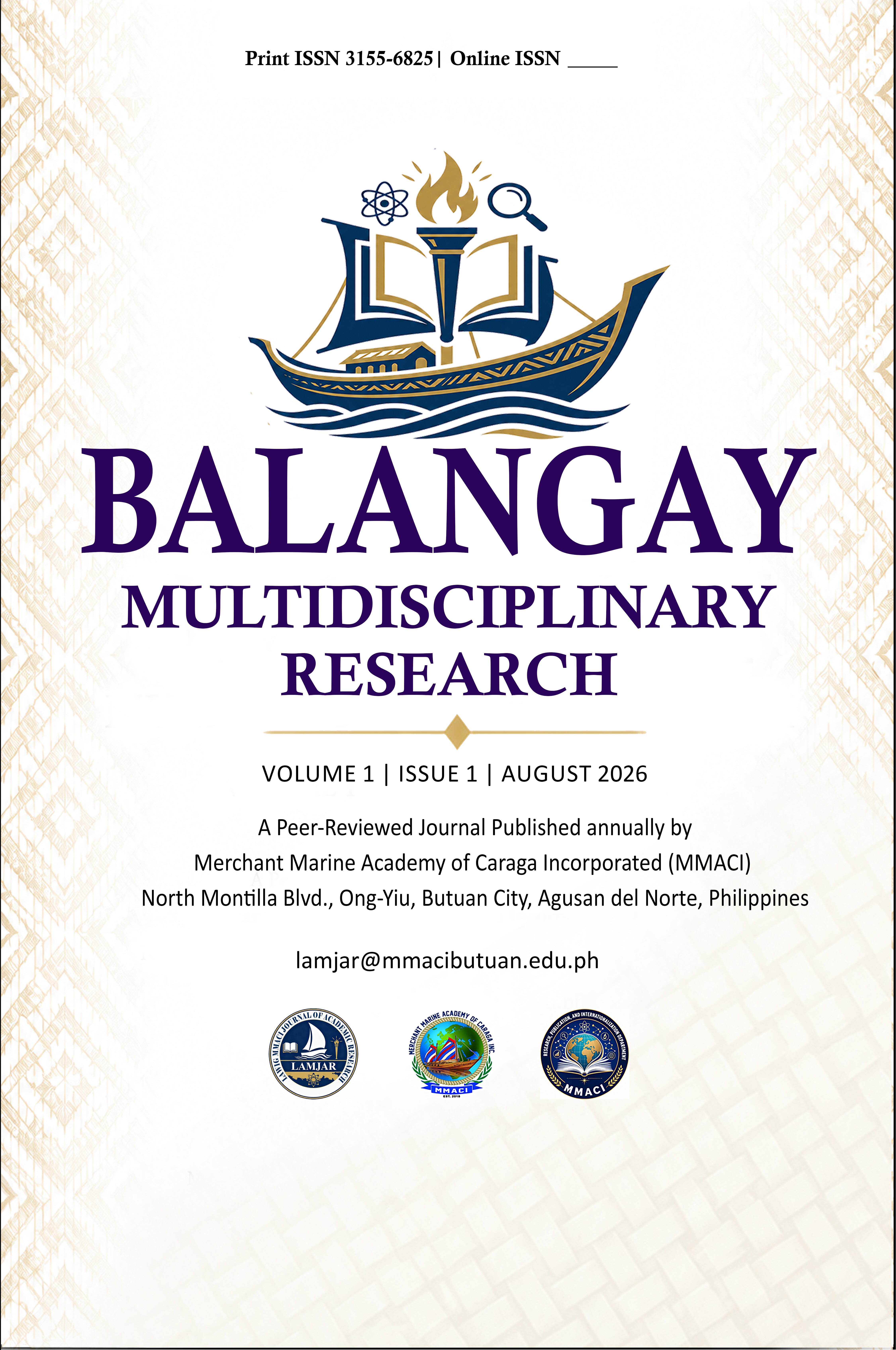 Balangay Multidisciplinary Research cover